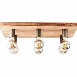 Plafonnier Brilliant Panto Noir, 6 lumières