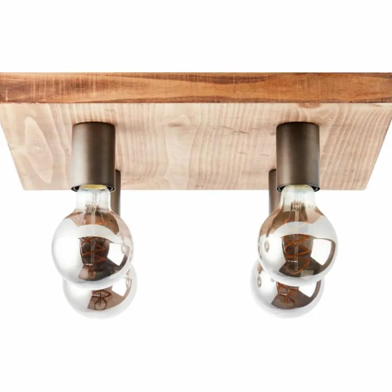 Plafonnier Brilliant Panto Noir, 4 lumières