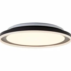 Plafonnier Brilliant Pederson LED Noir, 1 lumière