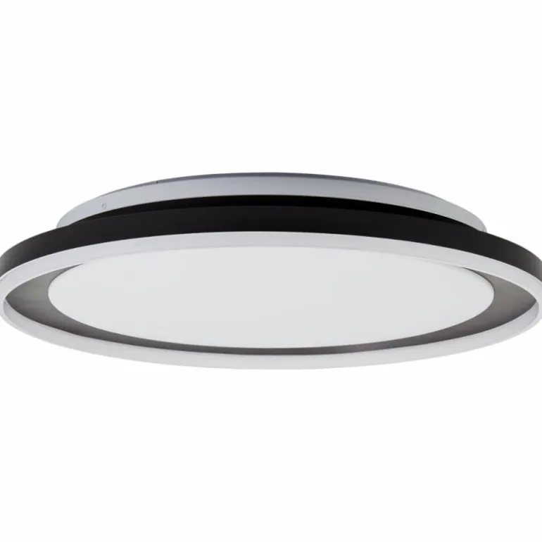 Plafonnier Brilliant Pederson LED Noir, 1 lumière