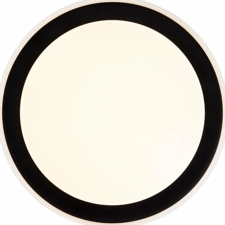 Plafonnier Brilliant Pederson LED Noir, 1 lumière