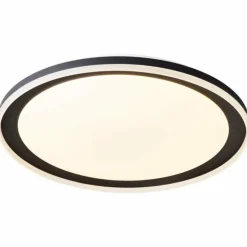 Plafonnier Brilliant Pederson LED Noir, Blanc, 1 lumière, Télécommandes