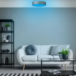 Plafonnier Brilliant Penley LED Blanc, 1 lumière, Télécommandes