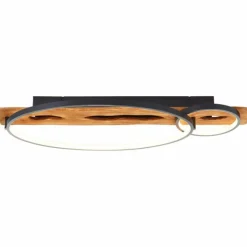 Plafonnier Brilliant Pirus LED Brun, Noir, 1 lumière