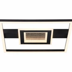 Plafonnier Brilliant Queens LED Noir, 1 lumière