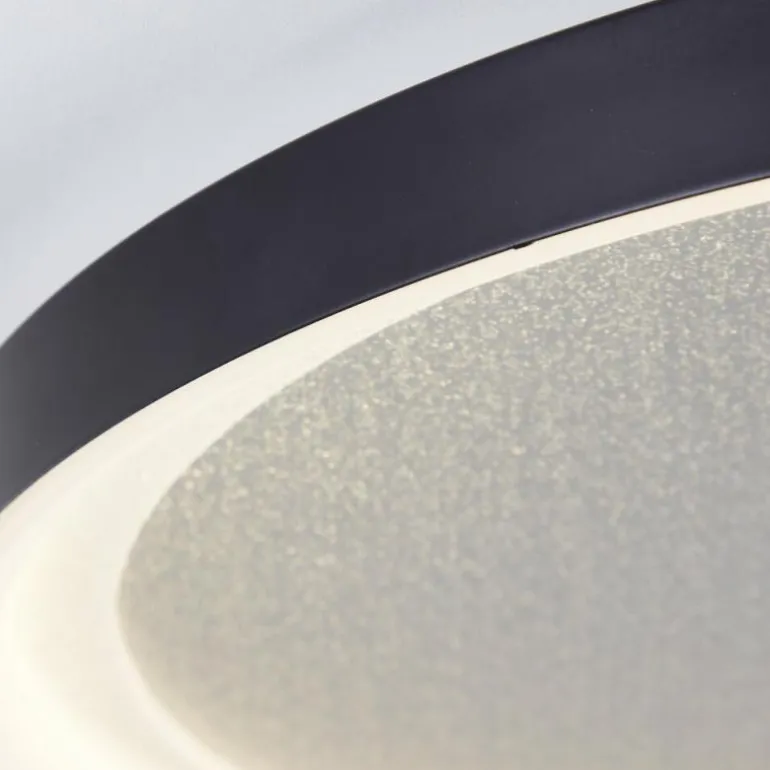 Plafonnier Brilliant Quito LED Noir, 1 lumière