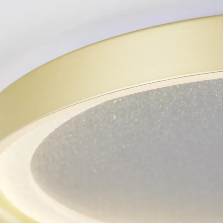 Plafonnier Brilliant Quito LED Or, 1 lumière