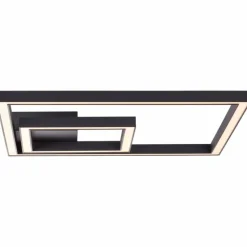 Plafonnier Brilliant Quon LED Noir, Blanc, 1 lumière