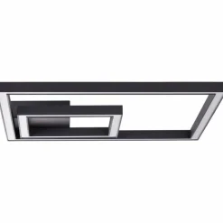 Plafonnier Brilliant Quon LED Noir, Blanc, 1 lumière