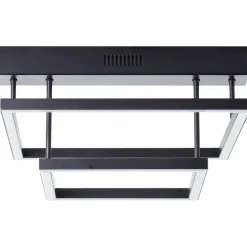 Plafonnier Brilliant Ranut LED Noir, 2 lumières