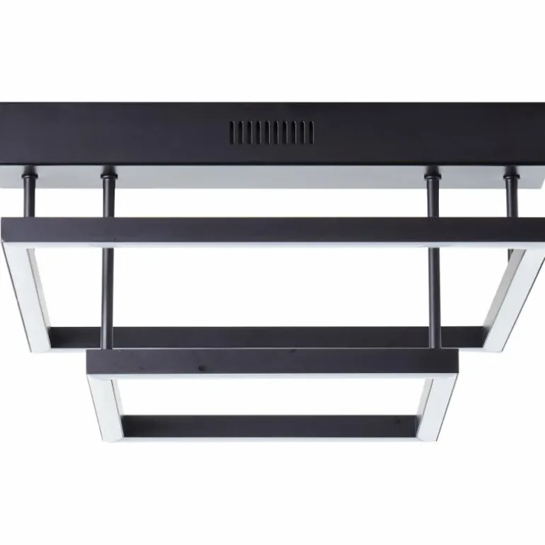 Plafonnier Brilliant Ranut LED Noir, 2 lumières
