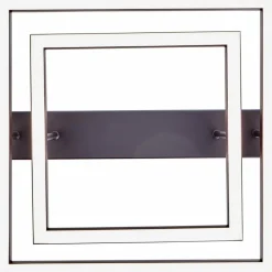 Plafonnier Brilliant Ranut LED Noir, 2 lumières