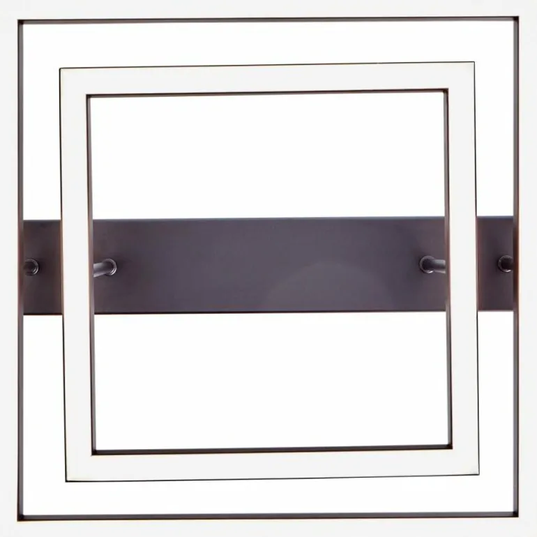 Plafonnier Brilliant Ranut LED Noir, 2 lumières