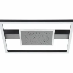 Plafonnier Brilliant Reno LED Noir, 1 lumière