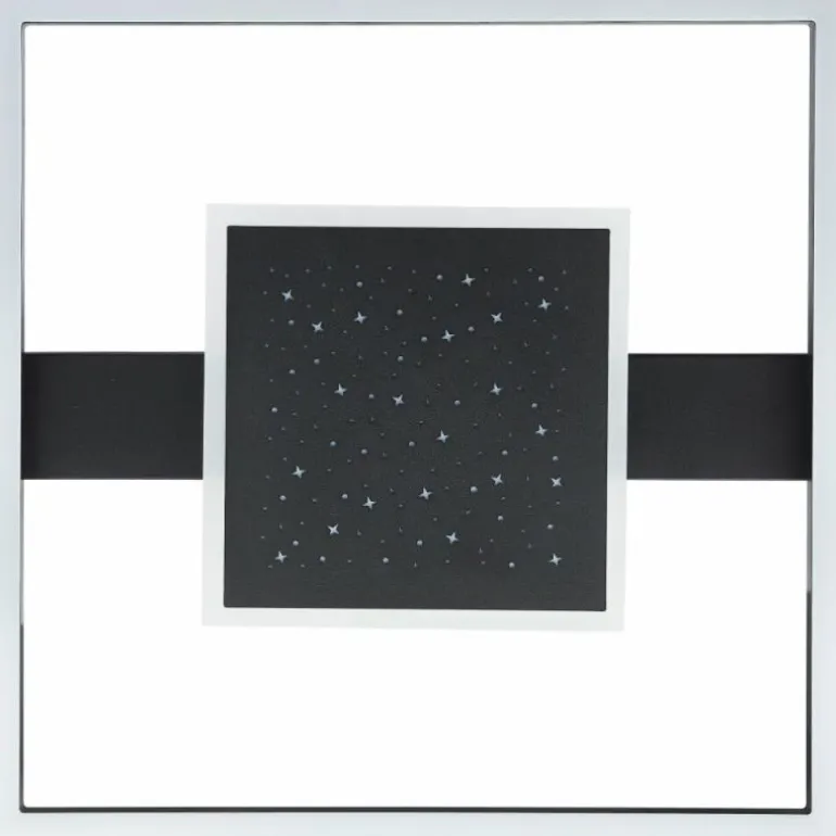 Plafonnier Brilliant Reno LED Noir, 1 lumière