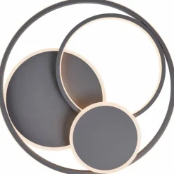 Plafonnier Brilliant Runda LED Gris, 1 lumière