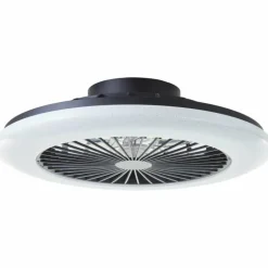 Plafonnier Brilliant Salerno LED Noir, 1 lumière, Télécommandes