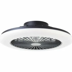 Plafonnier Brilliant Salerno LED Noir, 1 lumière, Télécommandes