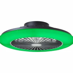 Plafonnier Brilliant Salerno LED Noir, 1 lumière, Télécommandes