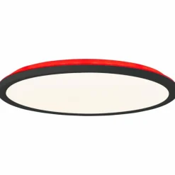 Plafonnier Brilliant Saltery LED Noir, Blanc, 1 lumière, Télécommandes, Changeur de couleurs