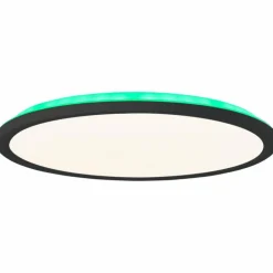 Plafonnier Brilliant Saltery LED Noir, Blanc, 1 lumière, Télécommandes, Changeur de couleurs