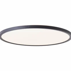 Plafonnier Brilliant Saltery LED Noir, Blanc, 1 lumière, Télécommandes, Changeur de couleurs