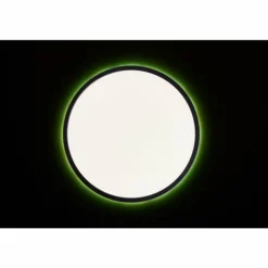 Plafonnier Brilliant Saltery LED Noir, Blanc, 1 lumière, Télécommandes, Changeur de couleurs