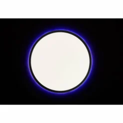 Plafonnier Brilliant Saltery LED Noir, Blanc, 1 lumière, Télécommandes, Changeur de couleurs