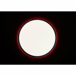 Plafonnier Brilliant Saltery LED Noir, Blanc, 1 lumière, Télécommandes, Changeur de couleurs