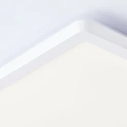 Plafonnier Brilliant Saltery LED Blanc, 1 lumière, Télécommandes, Changeur de couleurs