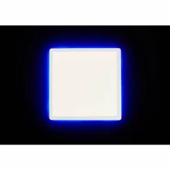Plafonnier Brilliant Saltery LED Blanc, 1 lumière, Télécommandes, Changeur de couleurs