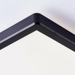 Plafonnier Brilliant Saltery LED Noir, Blanc, 1 lumière, Télécommandes, Changeur de couleurs