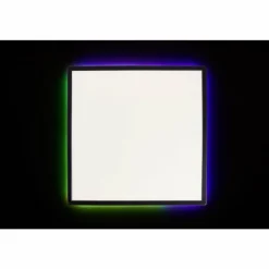 Plafonnier Brilliant Saltery LED Noir, Blanc, 1 lumière, Télécommandes, Changeur de couleurs