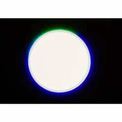 Plafonnier Brilliant Saltery LED Blanc, 1 lumière, Télécommandes, Changeur de couleurs