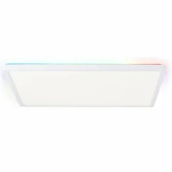 Plafonnier Brilliant Saltery LED Blanc, 1 lumière, Télécommandes, Changeur de couleurs