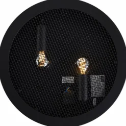 Plafonnier Brilliant Sandros Noir, 2 lumières