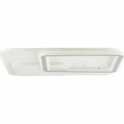 Plafonnier Brilliant Savare LED Gris, Blanc, 1 lumière, Télécommandes