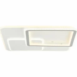 Plafonnier Brilliant Savare LED Gris, Blanc, 1 lumière, Télécommandes