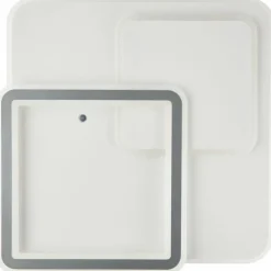 Plafonnier Brilliant Savare LED Gris, Blanc, 1 lumière, Télécommandes