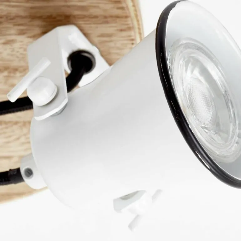 Plafonnier Brilliant Seed Bois clair, Blanc, 3 lumières