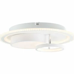 Plafonnier Brilliant Sigune LED Blanc, 1 lumière
