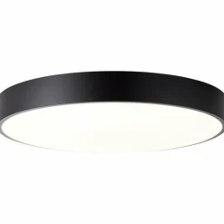 Plafonnier Brilliant Slimline LED Noir, 1 lumière, Télécommandes