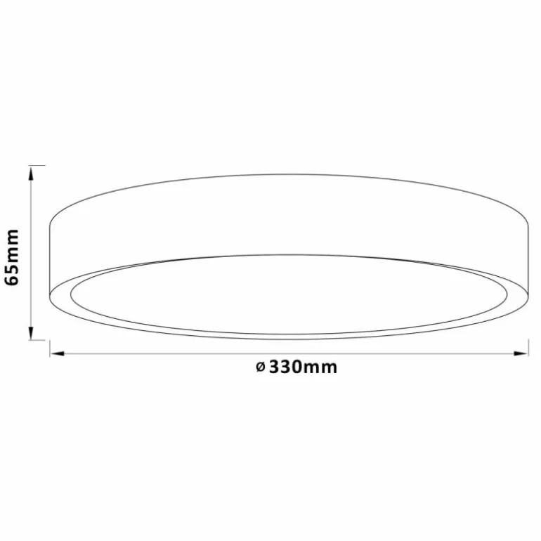 Plafonnier Brilliant Slimline LED Blanc, 1 lumière