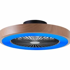 Plafonnier Brilliant Slimline LED Noir, 1 lumière, Télécommandes