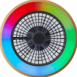 Plafonnier Brilliant Slimline LED Noir, 1 lumière, Télécommandes