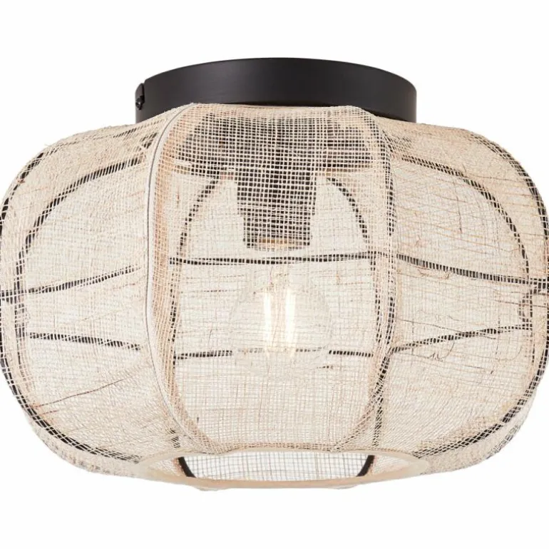 Plafonnier Brilliant Tannah Noir, 1 lumière