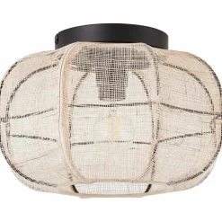 Plafonnier Brilliant Tannah Noir, 1 lumière