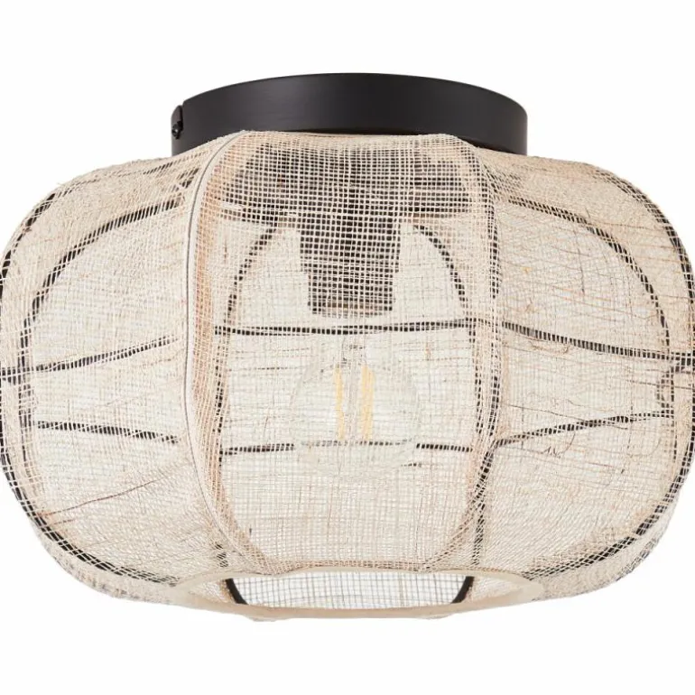 Plafonnier Brilliant Tannah Noir, 1 lumière