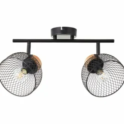 Plafonnier Brilliant Thuy Noir, 2 lumières