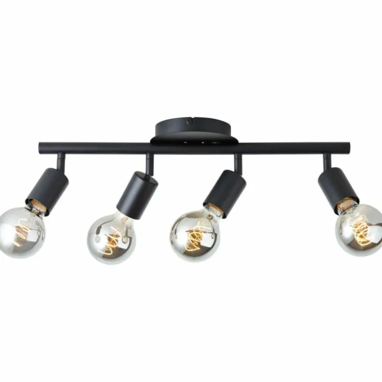 Plafonnier Brilliant Tiffany Noir, 4 lumières